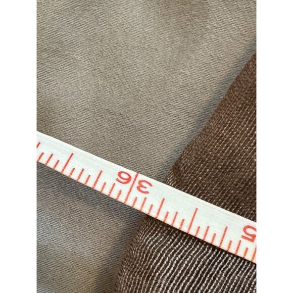 100% Silk Brown Scarf With Fringed Edges Made In Cambodia - Picture 5 of 7